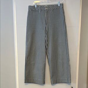 NWT Madewell Striped Navy and White Pants